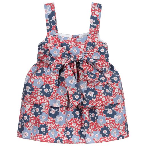 Dr. Kid-Blouse rouge et bleue en coton | Childrensalon Outlet