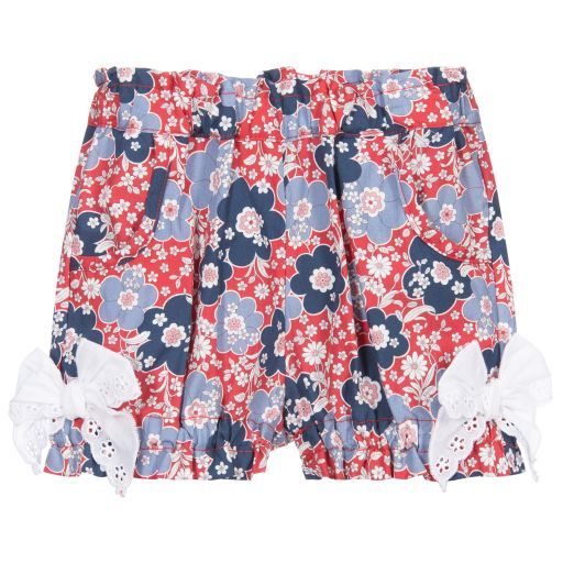 Dr. Kid-Red & Blue Cotton Shorts | Childrensalon Outlet