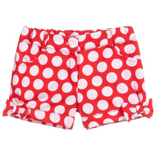 Dr. Kid-Red & White Polka Dot Shorts | Childrensalon Outlet