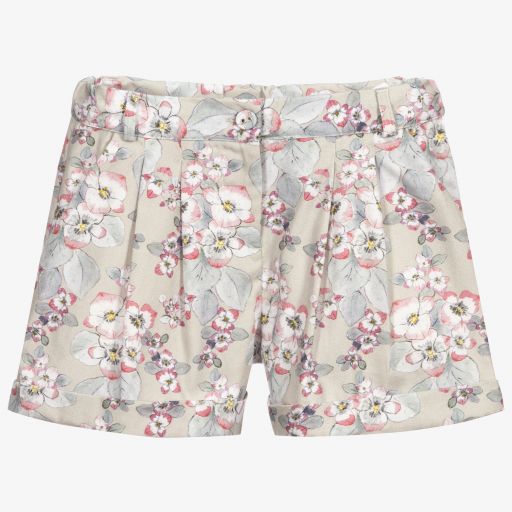 Dr. Kid-Sage Green Floral Shorts | Childrensalon Outlet