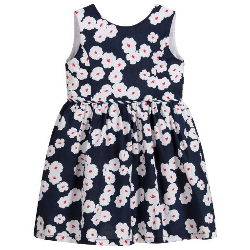 Dr. Kid-Teen Blue & White Floral Dress | Childrensalon Outlet