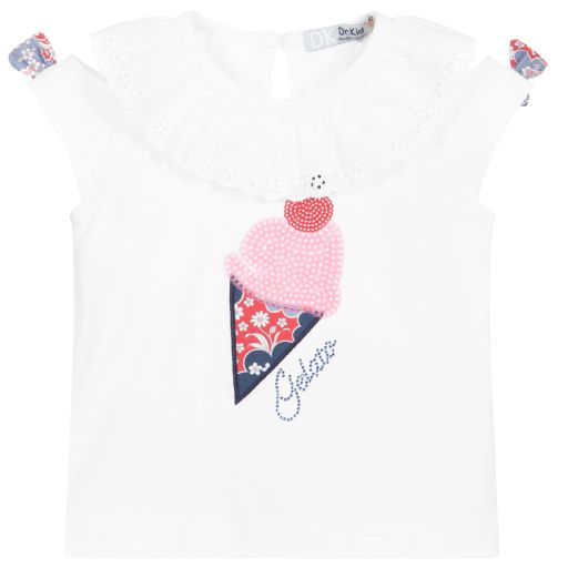 Dr. Kid-White Cotton T-Shirt | Childrensalon Outlet
