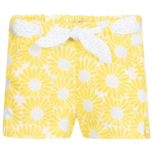 Dr. Kid-Yellow Floral Shorts | Childrensalon Outlet