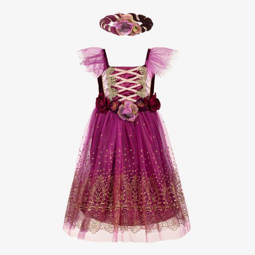 Dress Up by Design-Pflaumenfarbenes Prinzessinnenkostüm (M) | Childrensalon Outlet