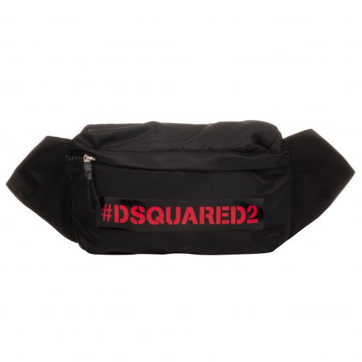 Dsquared2-Black Logo Belt Bag (24cm) | Childrensalon Outlet