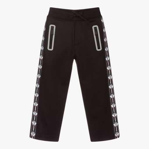 Dsquared2-Black Logo Tape Joggers | Childrensalon Outlet