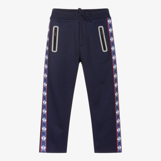 Dsquared2-Blue Logo Tape Joggers | Childrensalon Outlet