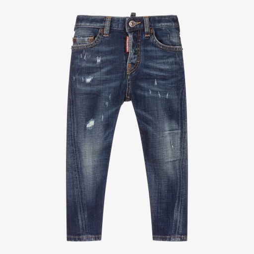 Dsquared2-Boys Blue Denim Jeans | Childrensalon Outlet