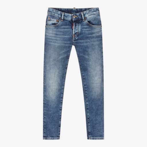 Dsquared2-Boys Blue Denim Jeans | Childrensalon Outlet