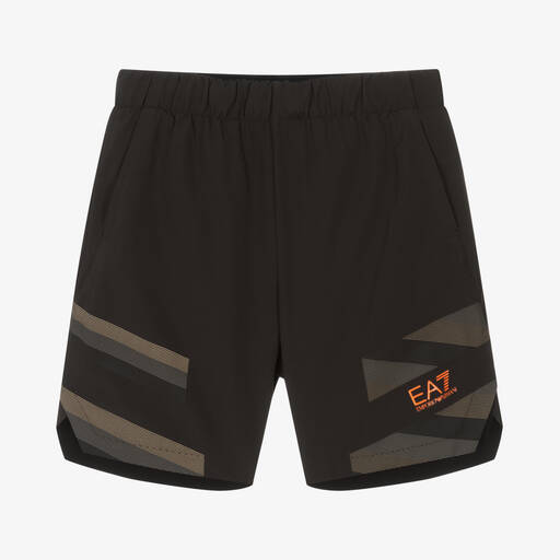 EA7 Emporio Armani-Graue Teen Sport-Shorts für Jungen | Childrensalon Outlet