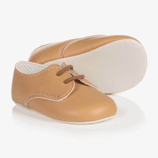 Early Days-حذاء بيبي بلون الجمل مع أربطة | Childrensalon Outlet