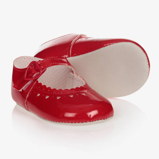 Early Days-Baby Girls Red Patent Pre-Walker Shoes | Childrensalon Outlet