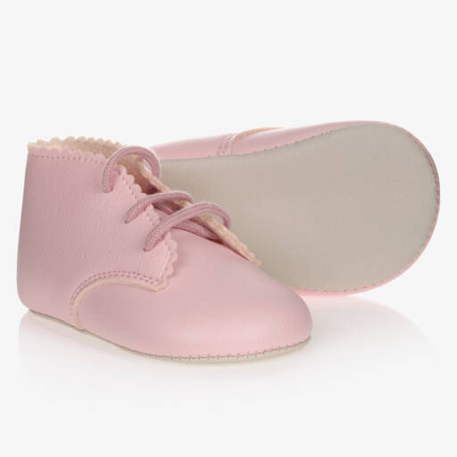 Early Days-Мягкие розовые пинетки для первых шагов для девочек | Childrensalon Outlet
