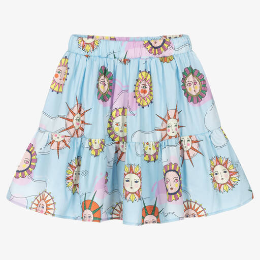 EIRENE-Girls Blue Sunshine Tiered Skirt | Childrensalon Outlet