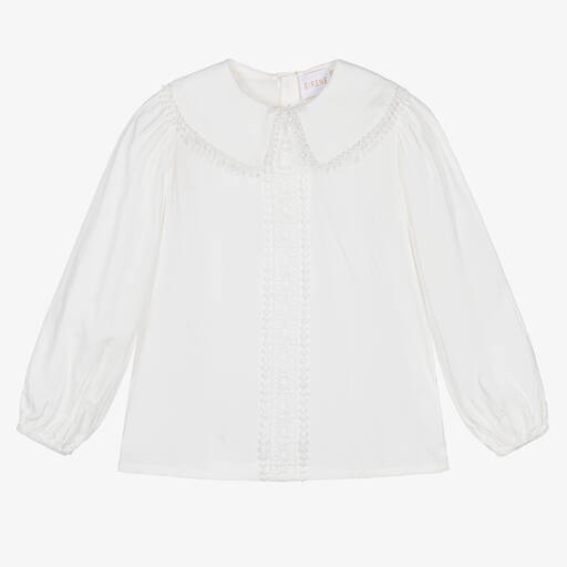EIRENE-Белая блузка из вискозы для девочек | Childrensalon Outlet