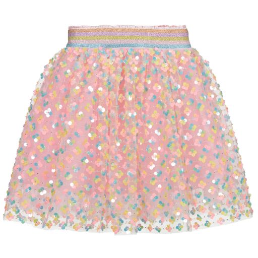 EIRENE-Розовая юбка из тюля с пайетками | Childrensalon Outlet