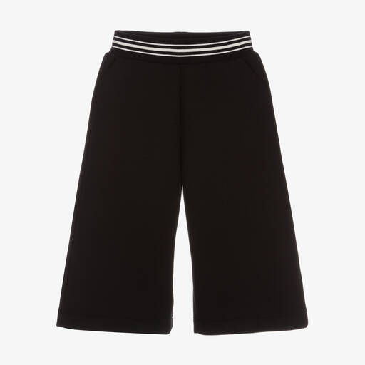 Elie Saab-Girls Black Neoprene Trousers | Childrensalon Outlet