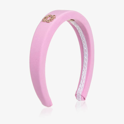 Elie Saab-Girls Pink Padded Hairband | Childrensalon Outlet