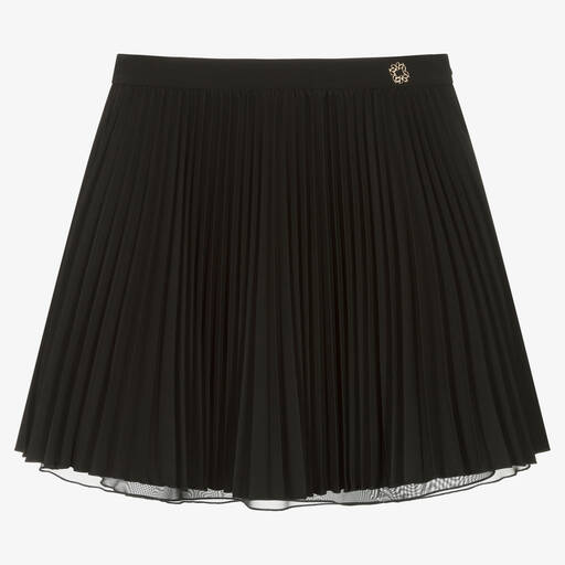 Elie Saab-Teen Girls Black Pleated Skirt | Childrensalon Outlet
