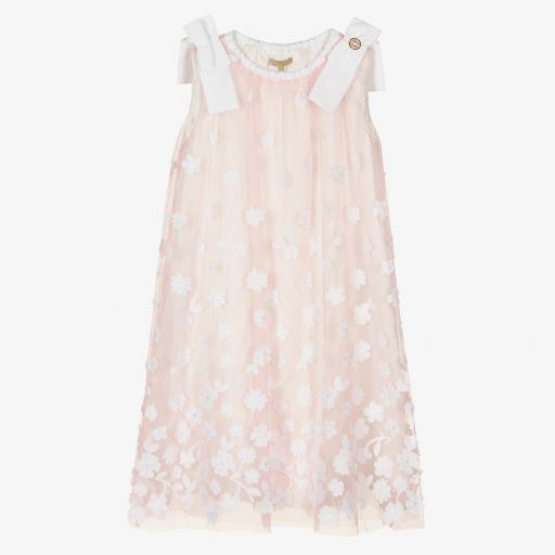 Elie Saab-Teen Pink Floral Tulle Dress | Childrensalon Outlet