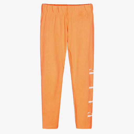 Elle-Girls Orange Cotton Leggings | Childrensalon Outlet