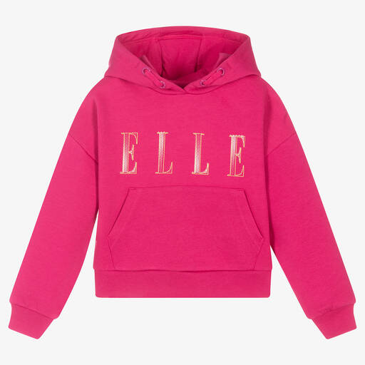 Elle-Girls Pink Cotton Hoodie | Childrensalon Outlet