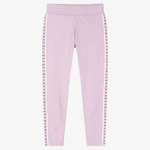 Elle-Girls Purple Cotton Leggings | Childrensalon Outlet