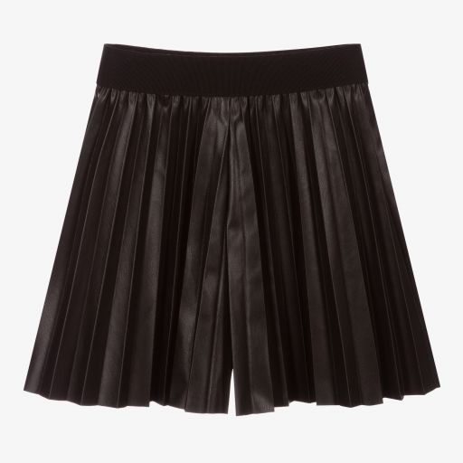 Elsy-Schwarze Shorts aus Kunstleder | Childrensalon Outlet