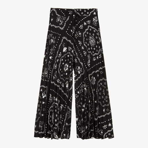 Elsy-Black & White Palazzo Trousers | Childrensalon Outlet