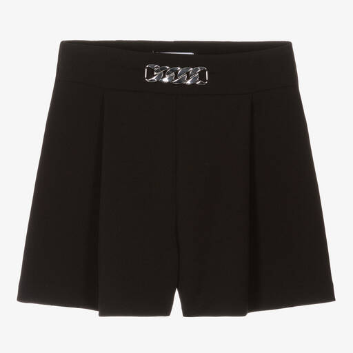 couture by Elsy-Girls Black Silver Chain Shorts | Childrensalon Outlet