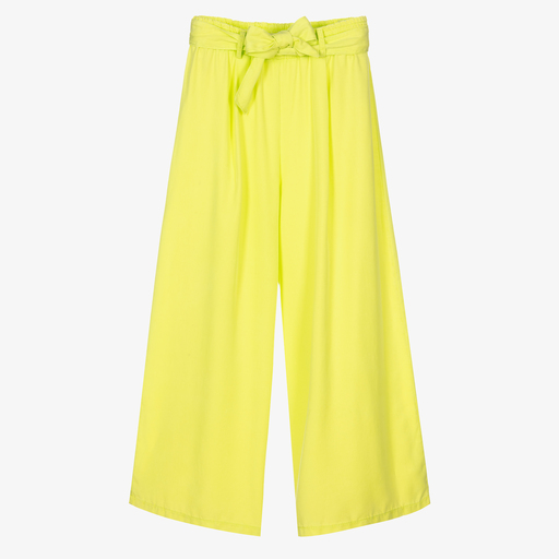 Elsy-Girls Green Lyocell Trousers | Childrensalon Outlet