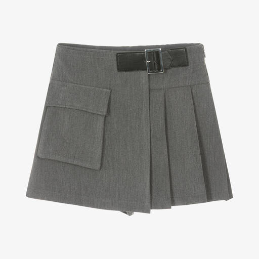 Elsy-Серая плиссированная юбка-шорты | Childrensalon Outlet