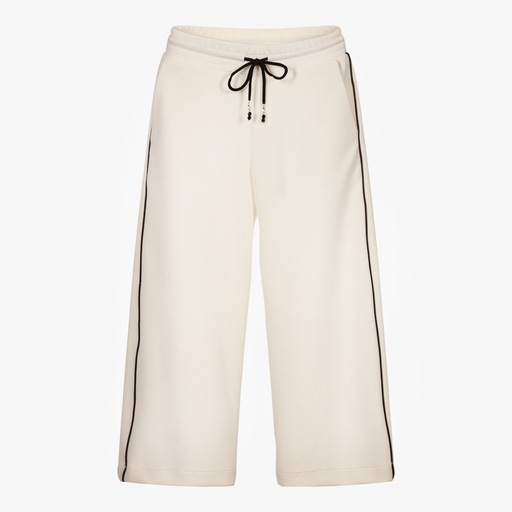 Elsy-Girls Ivory Crêpe Trousers | Childrensalon Outlet