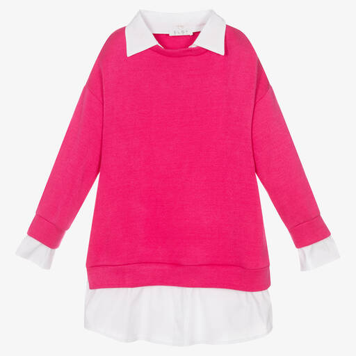 Elsy-Kleid in Rosa und Weiß (M) | Childrensalon Outlet