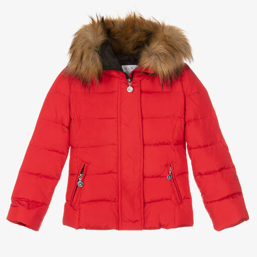 Elsy-Rote Daunenjacke für Mädchen | Childrensalon Outlet