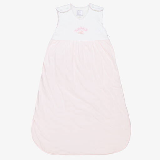 Emile et Rose-Baby Girls Pink Cotton Sleeping Bag | Childrensalon Outlet