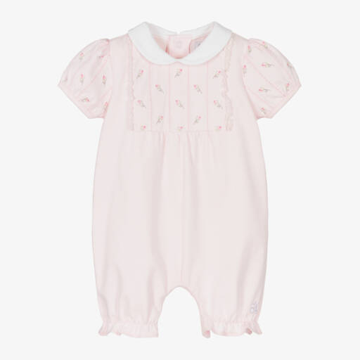 Emile et Rose-Girls Soft Pink Embroidered Shortie | Childrensalon Outlet