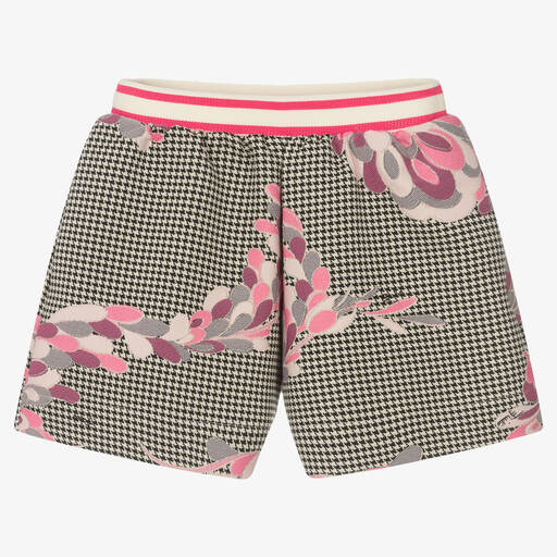 PUCCI-Girls Houndstooth Lilly Shorts | Childrensalon Outlet