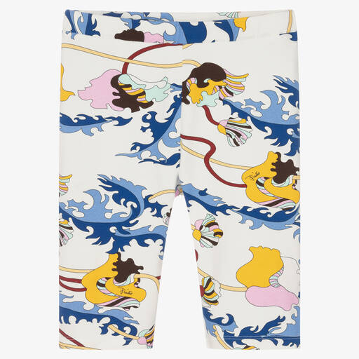 PUCCI-Girls Ranuncoli Cycle Shorts | Childrensalon Outlet