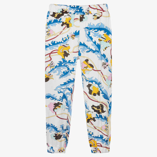 PUCCI-Girls White Ranuncoli Trousers | Childrensalon Outlet