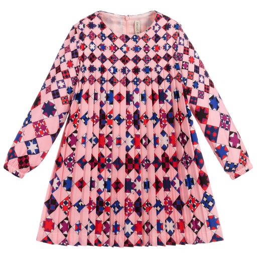 PUCCI-Teen Pink Pleated Dress | Childrensalon Outlet