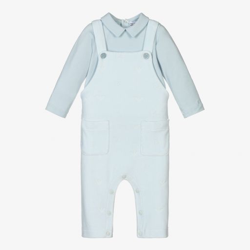 Emporio Armani-Комплект с полукомбинезоном для малышей | Childrensalon Outlet