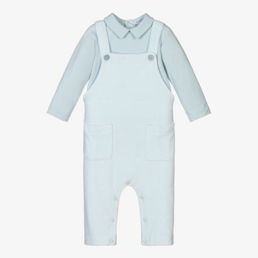 Emporio Armani-Baby Boys Dungaree Set | Childrensalon Outlet