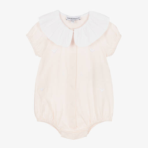 Emporio Armani-تبّان قطن لون زهري للمولودات | Childrensalon Outlet
