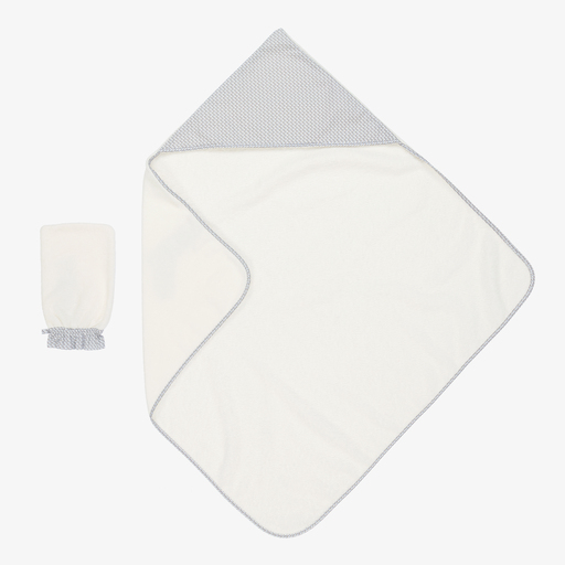 Emporio Armani-Baby Towel & Mitt Gift Set | Childrensalon Outlet