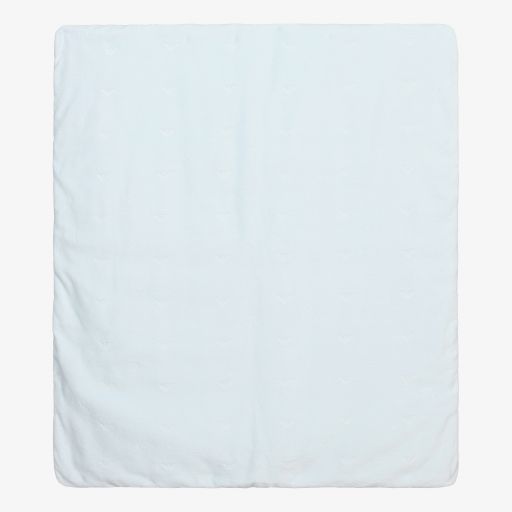 Emporio Armani-Синее велюровое одеяло (76см) | Childrensalon Outlet