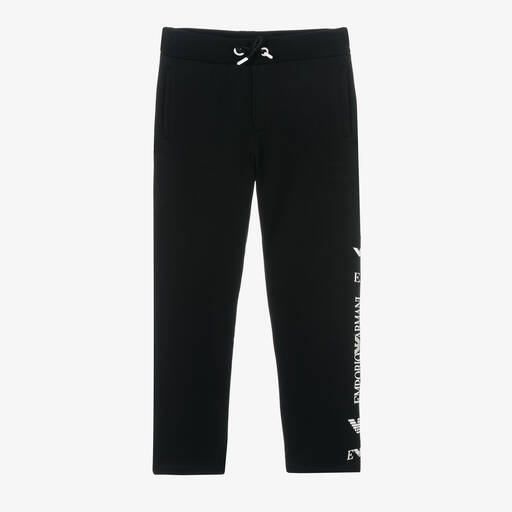 Emporio Armani-Черные джоггеры для мальчиков | Childrensalon Outlet