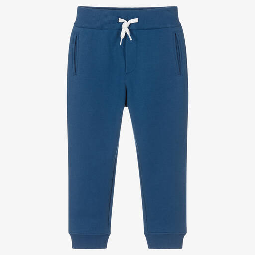 Emporio Armani-جوغرز قطن لون أزرق للأولاد | Childrensalon Outlet