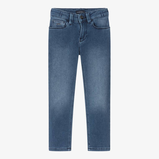 Emporio Armani-Blaue Denim-Jeans für Jungen | Childrensalon Outlet