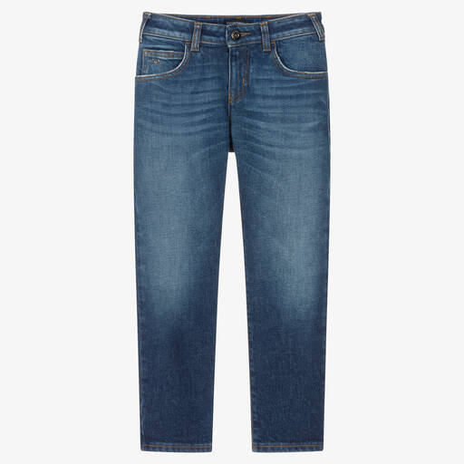 Emporio Armani-Синие классические джинсы | Childrensalon Outlet